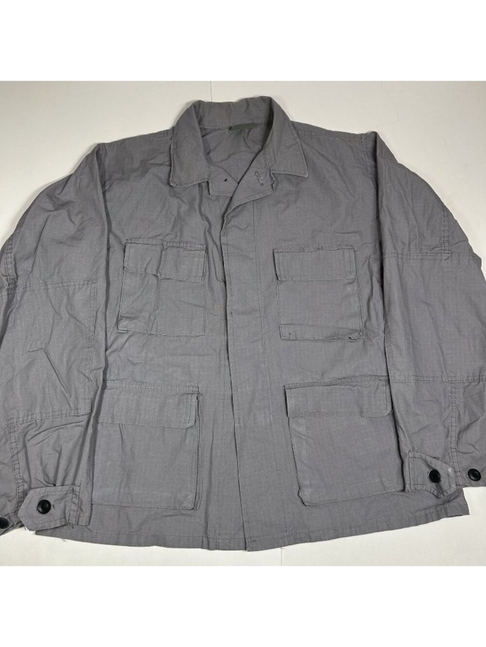 Rothco BDU Gray Military 100% Cotton Rip Stop Field Jacket Sz Medium Regular USA